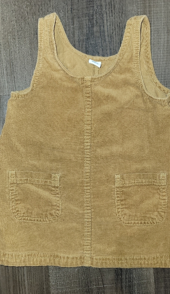 Old Navy camel colored corduroy dress size 18-24 months